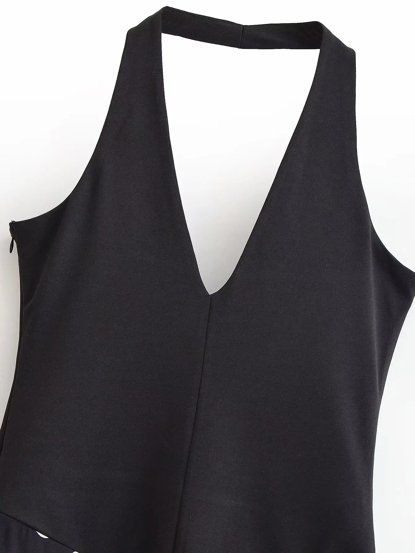 Halter Neck Chiffon Dress