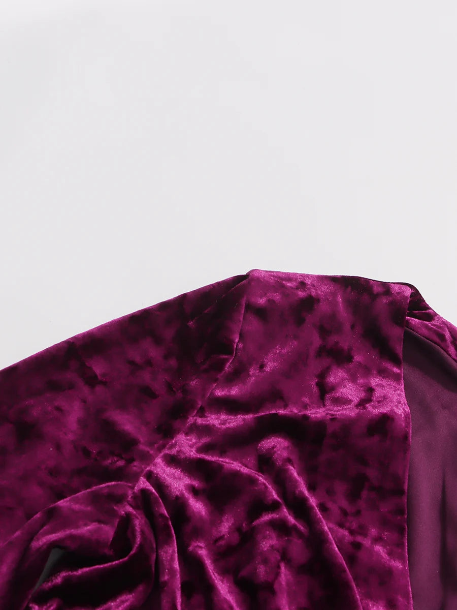 Purple Velvet Gown