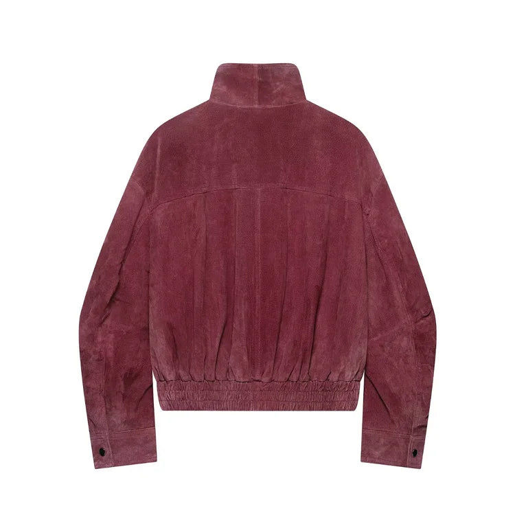 Dusty Pink Suede Jacket
