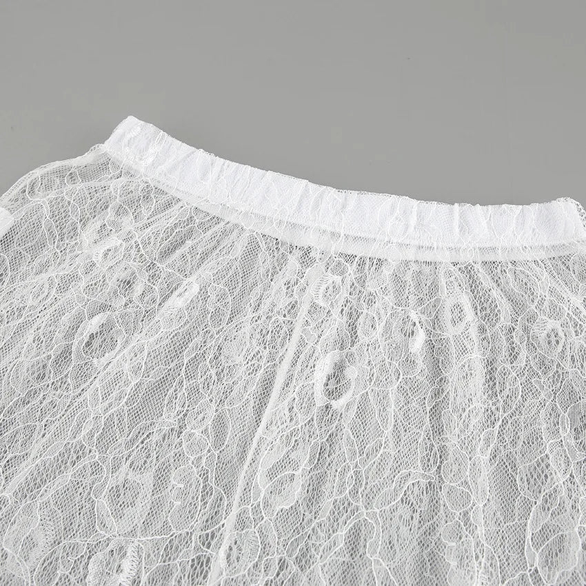 White Lace Skirt