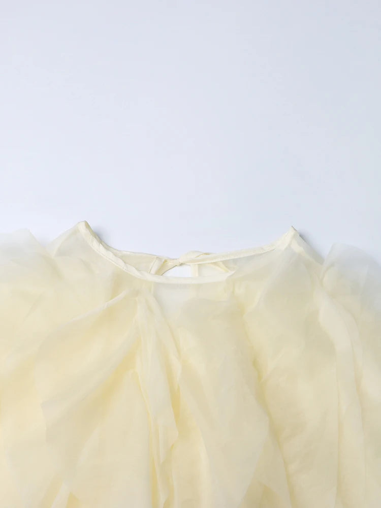 Chiffon Ruffle Blouse