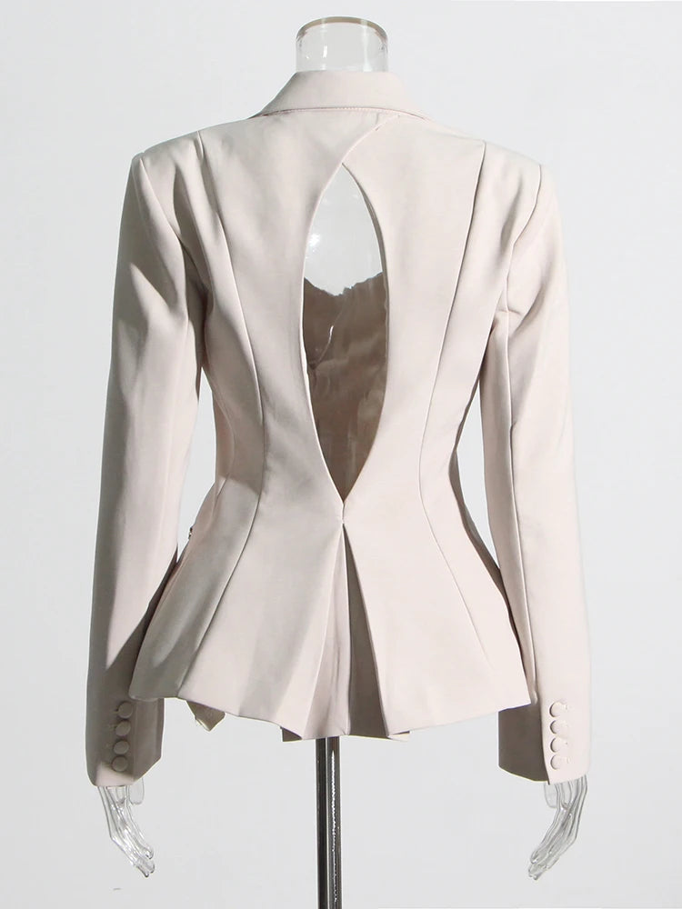 Back Cutout Blazer