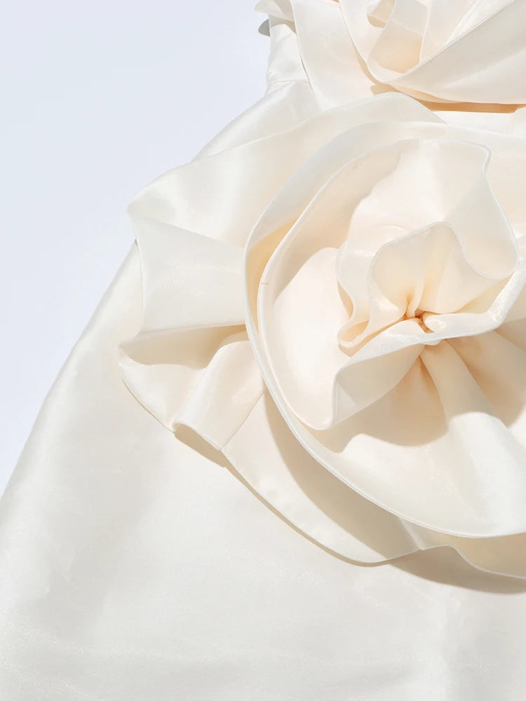 Appliques Strapless Dress