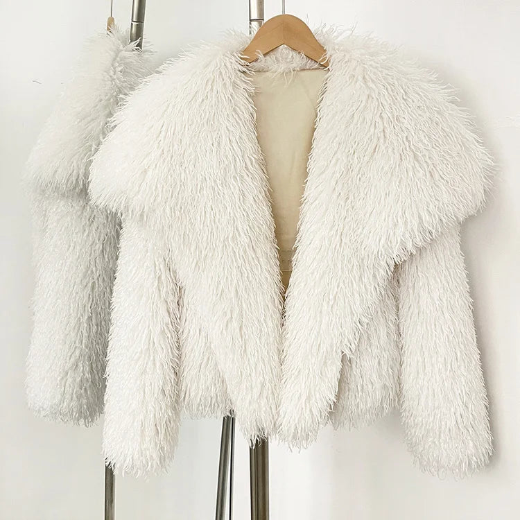 Faux Mongolian Wool Jacket