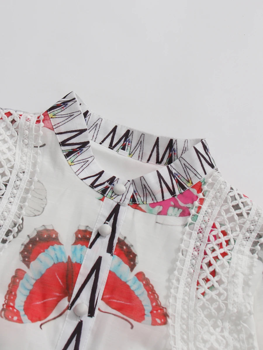 Butterfly Print Dress
