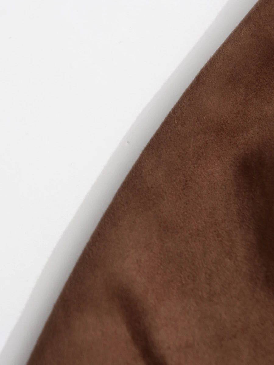 Belted Brown Maxi Skirt