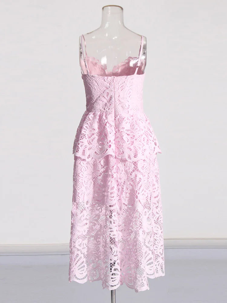 Embroidery Lace Dress