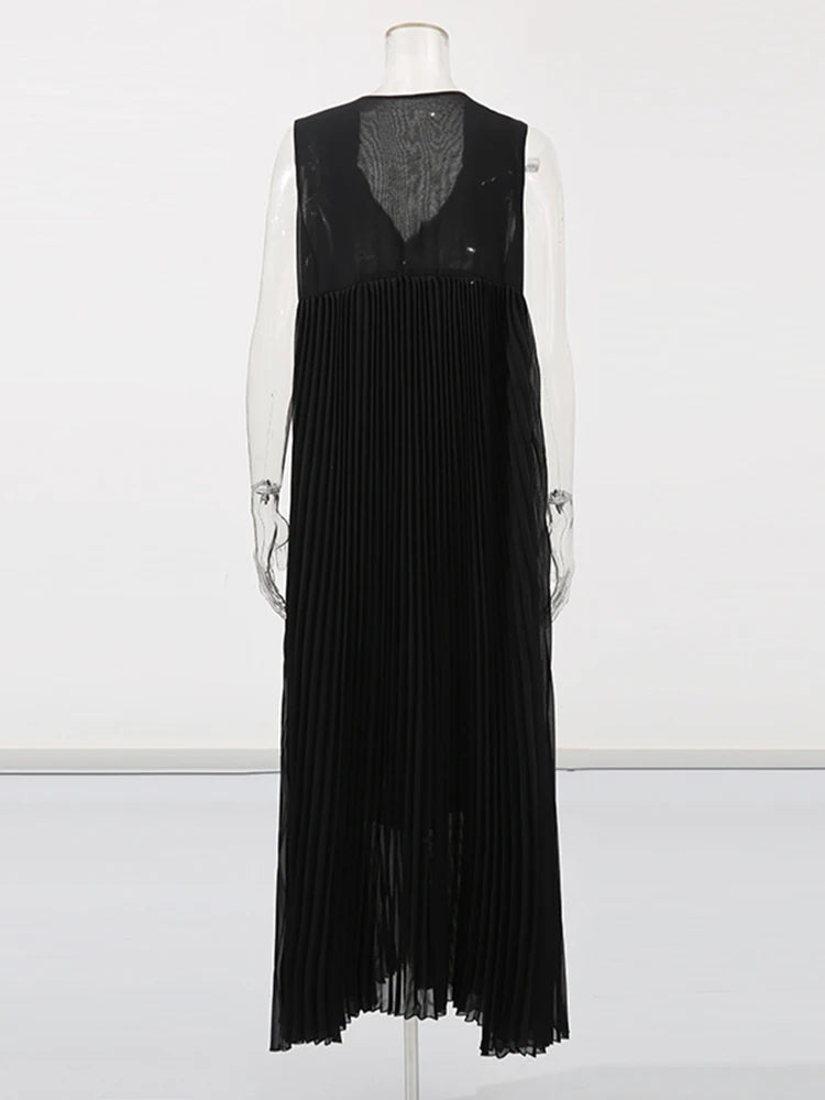 Pleated Maxi Dress