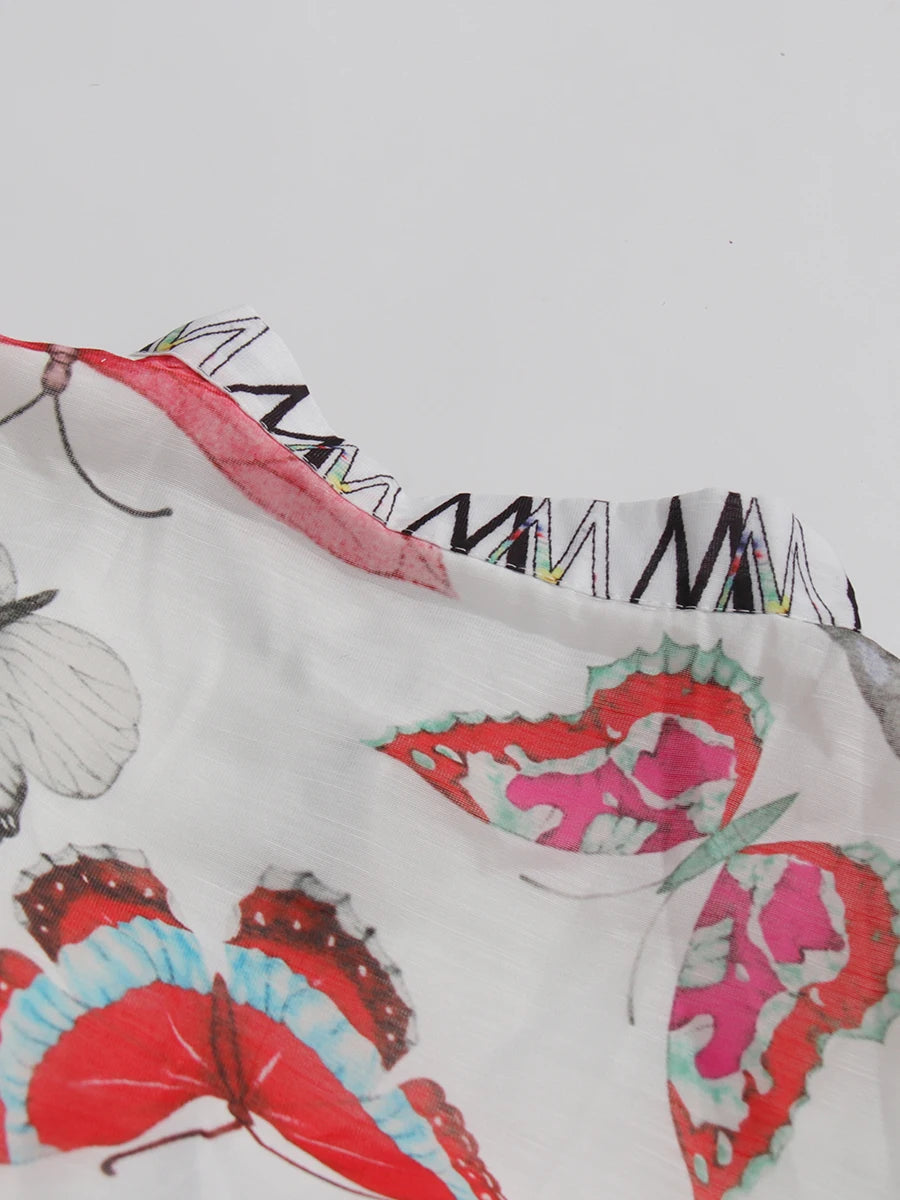 Butterfly Print Dress