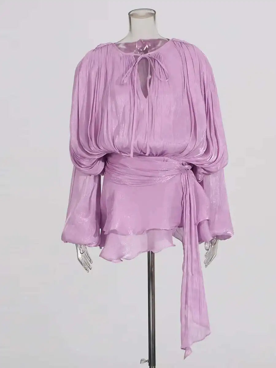 Blouson Mini Dress (More  Colors)