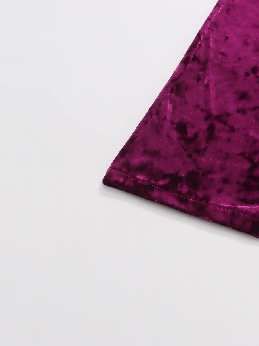 Purple Velvet Gown