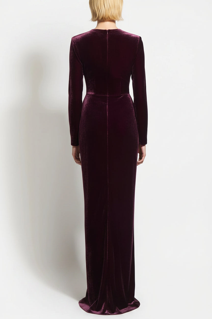 Purple Velvet Gown