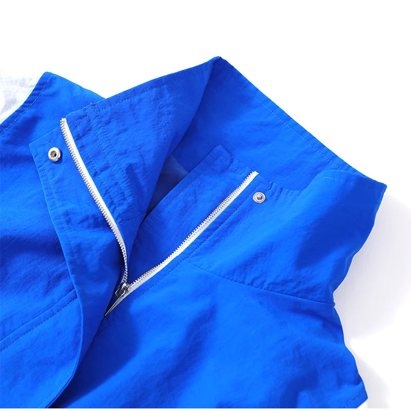 Color Blocked Windbreaker Jacket