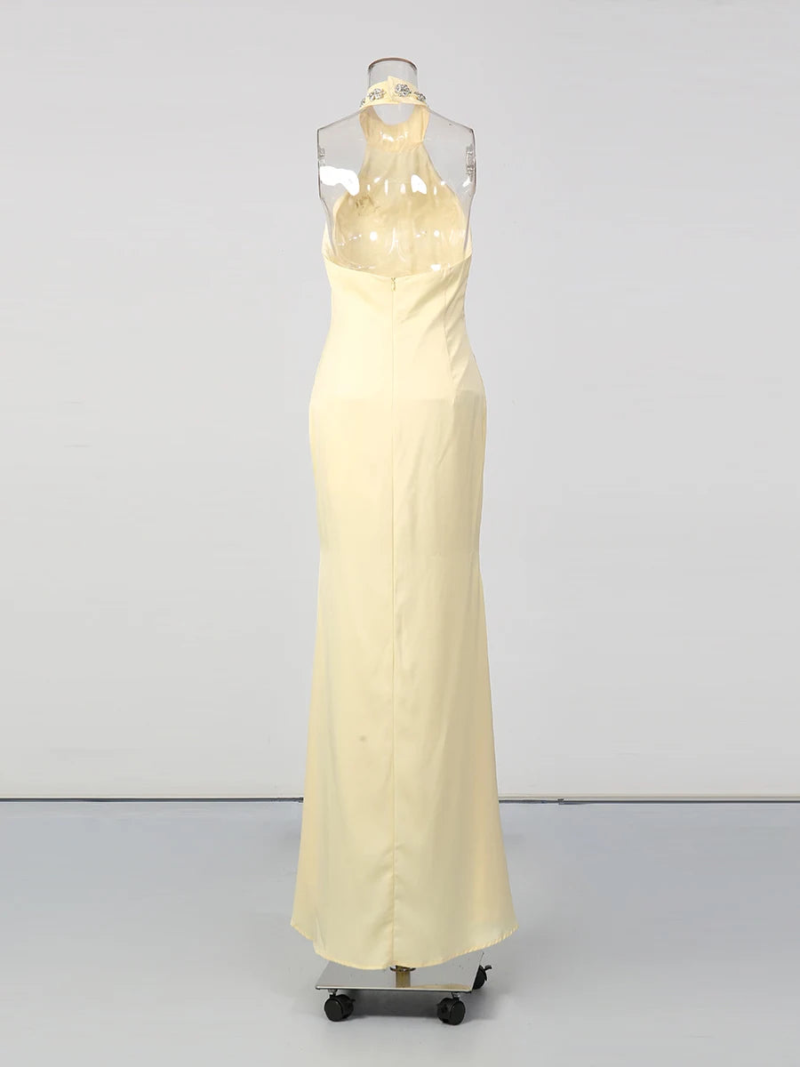 Butter Yellow Cocktail Gown