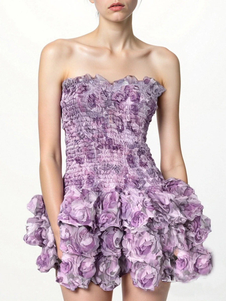 Ruffled Mini Dress
