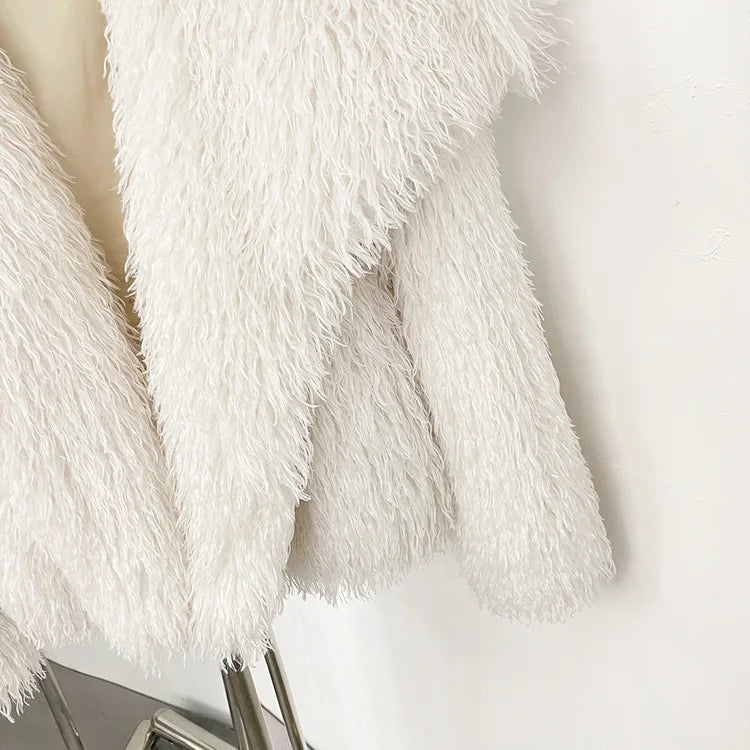 Faux Mongolian Wool Jacket