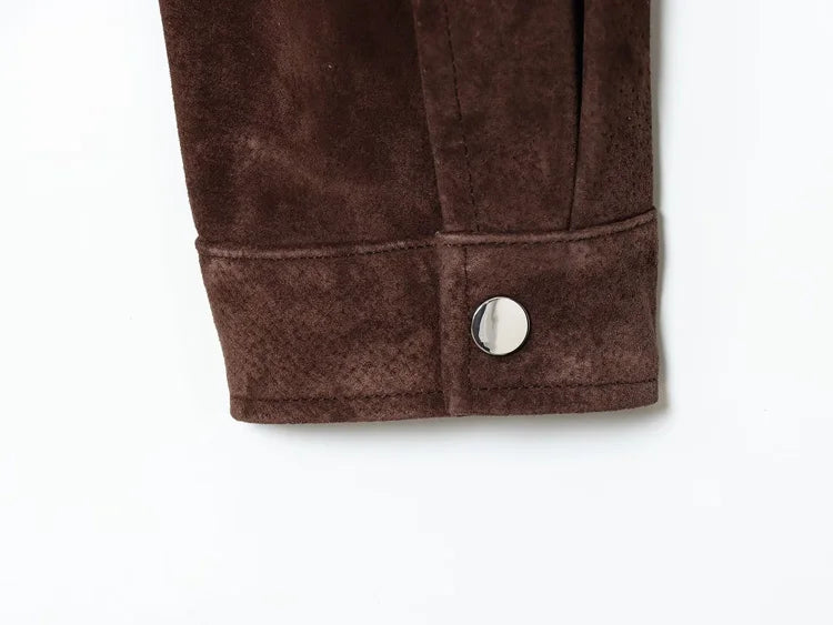 Faux Suede Brown Jacket