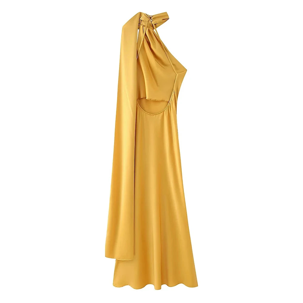 Shawl Collar Cocktail Dress
