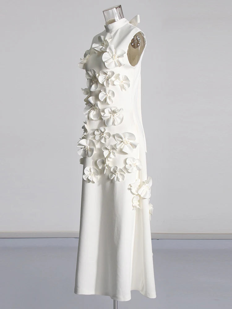 Flower Applique Dress