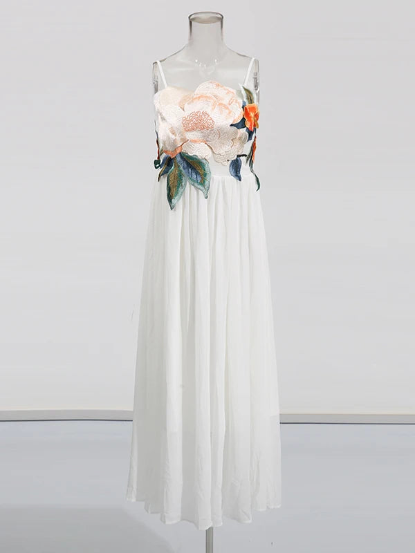 Embroidered Patchwork Dress