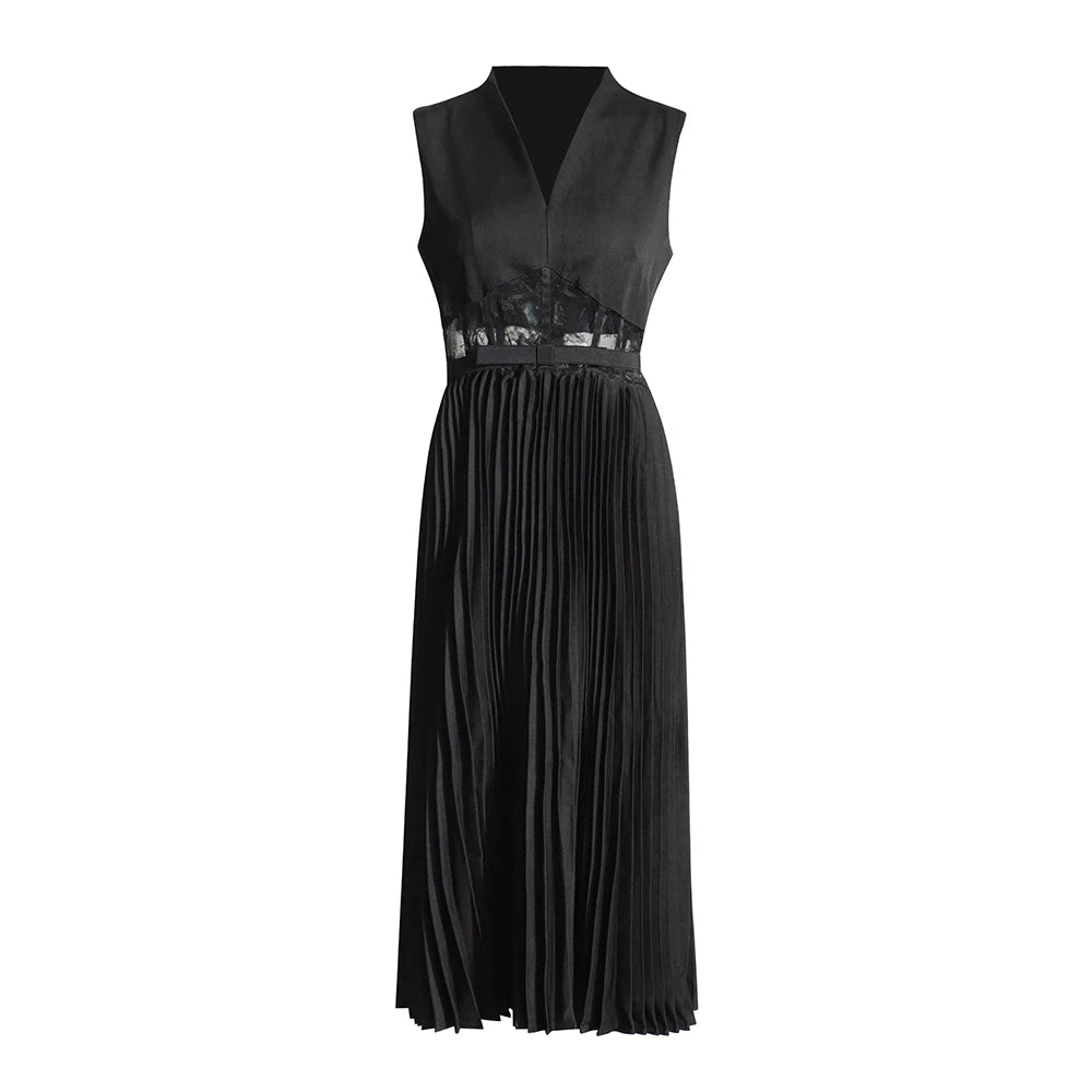 Lace Waist Midi Dress