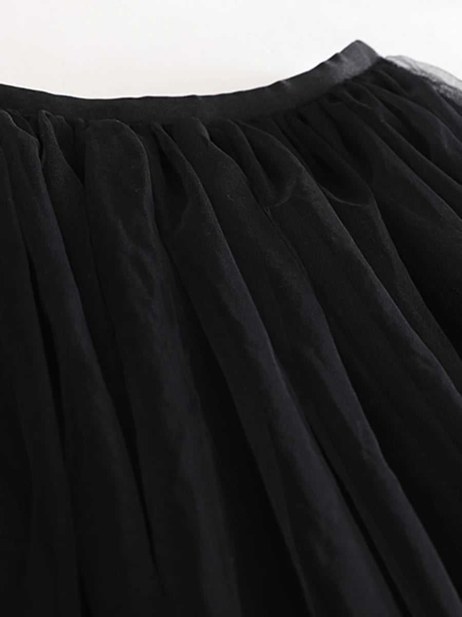 Sequins and Mesh Skirt