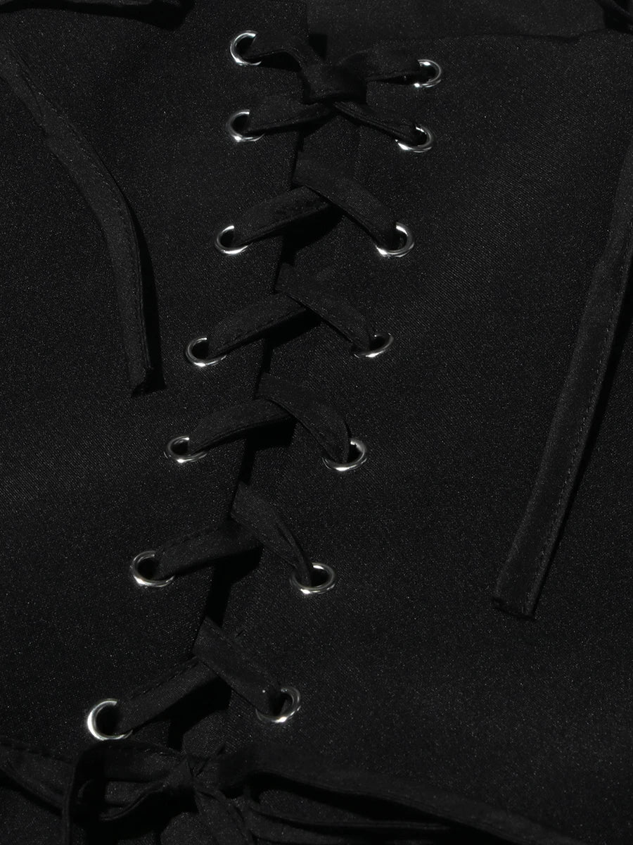 Corset Back Mini Dress