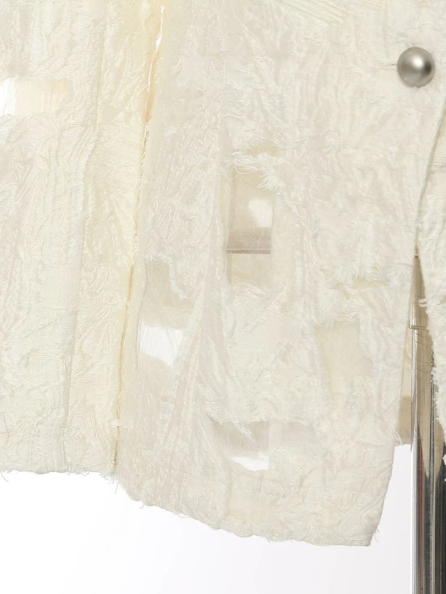 White Patchwork Jacket
