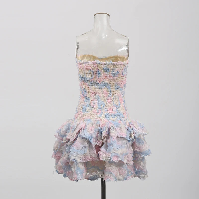Ruffled Mini Dress