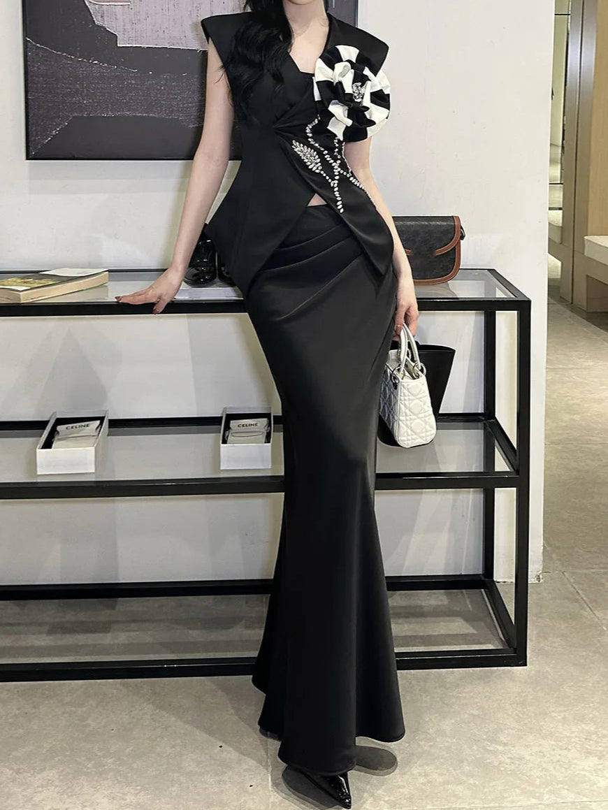 Vest and Skirt Set
