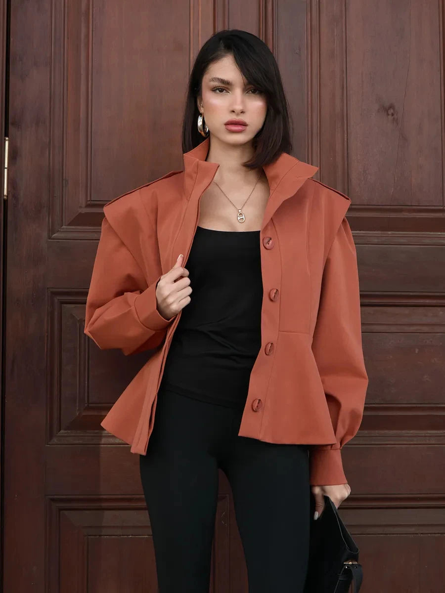Stand Collar Trench Jacket