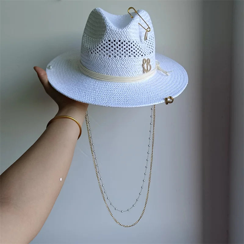 Panama Hat with Chain
