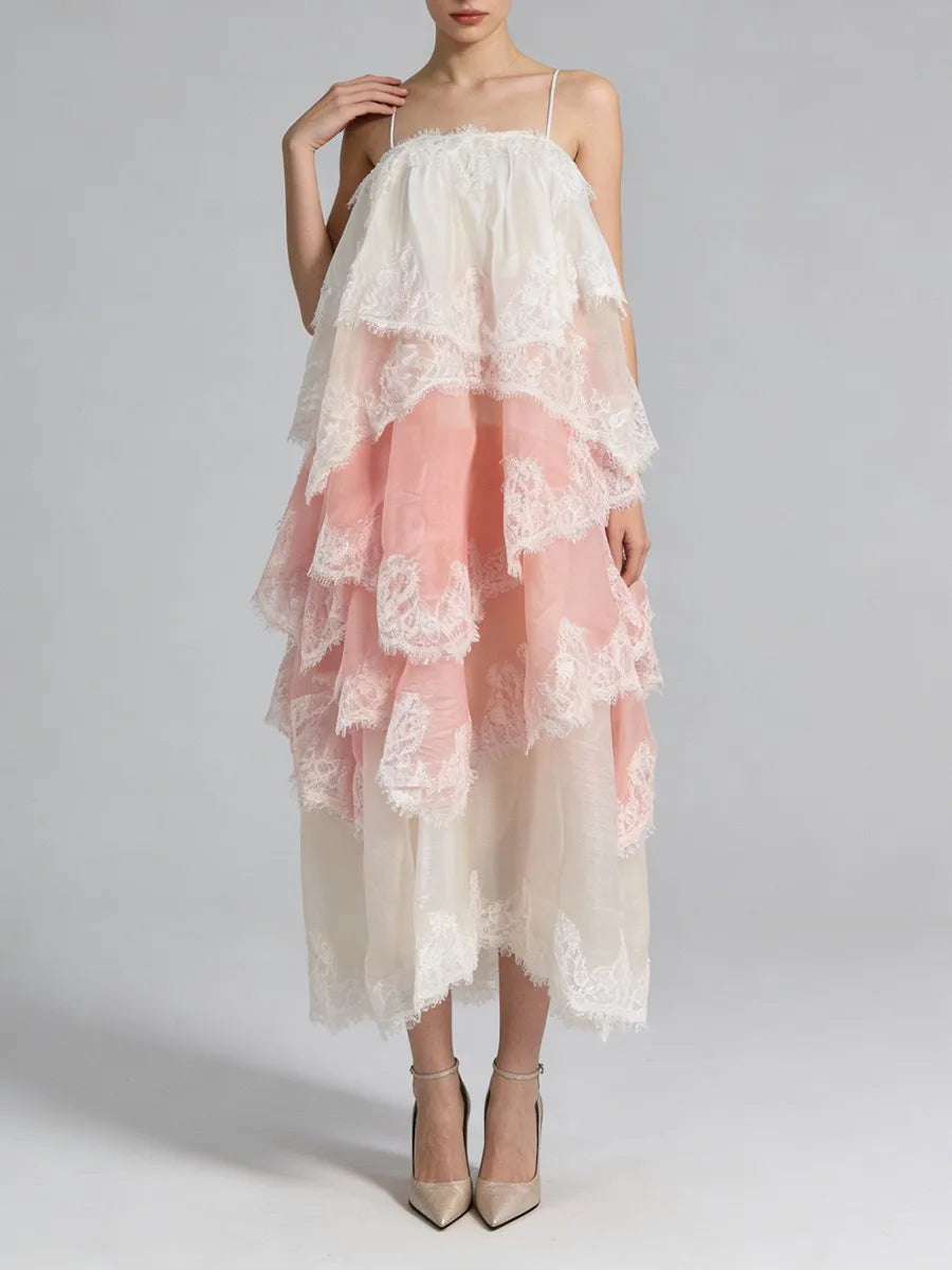 Lace Tiered Dress