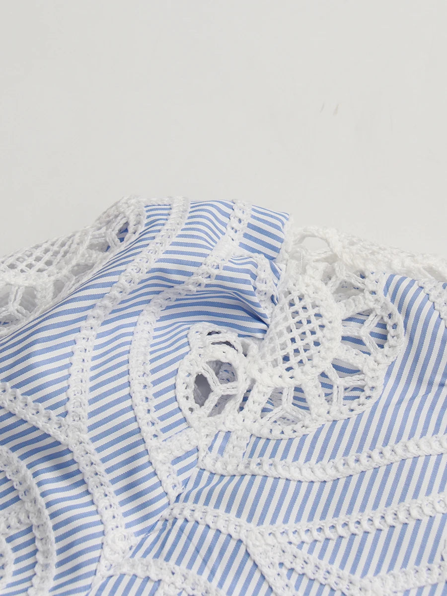 Embroidered Lace Shirt