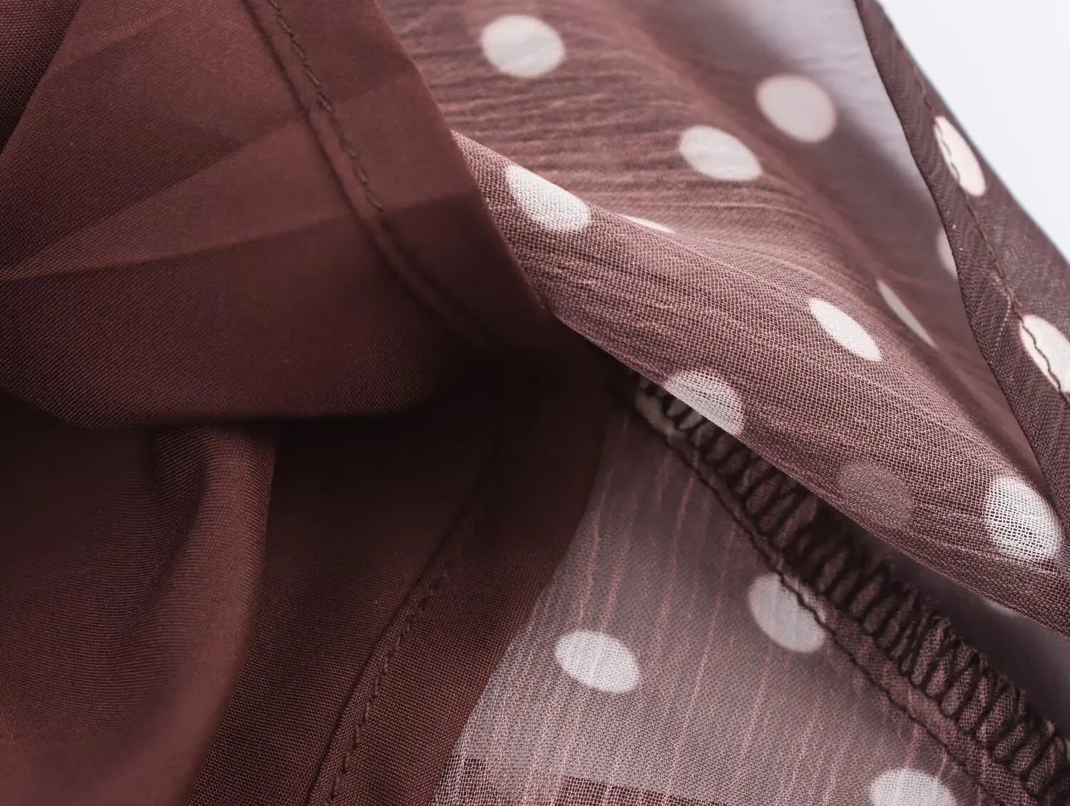 Polka Dot Brown Top