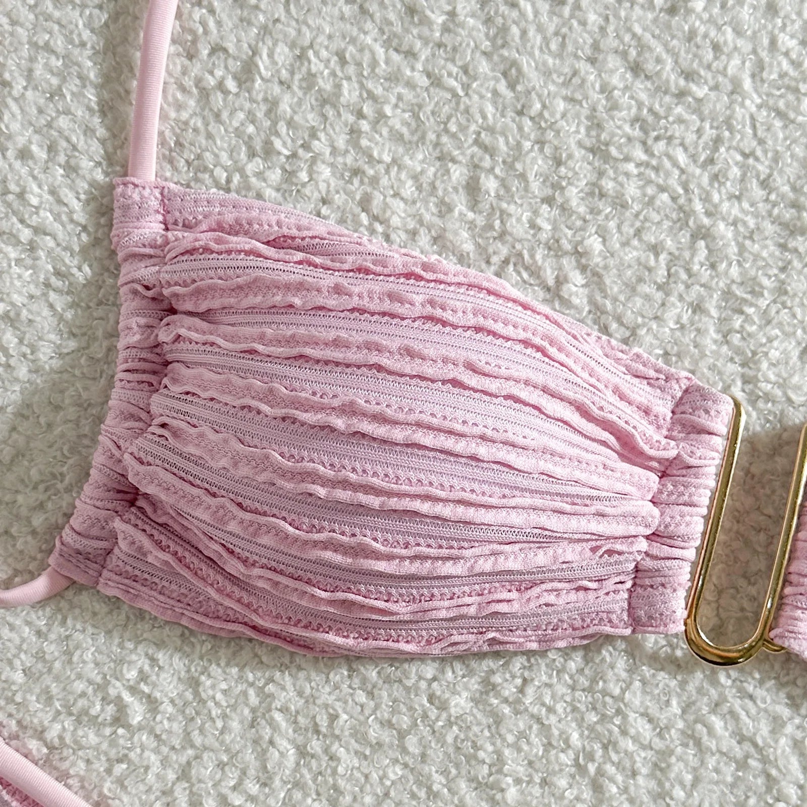 Ribbed Design Swimsuit