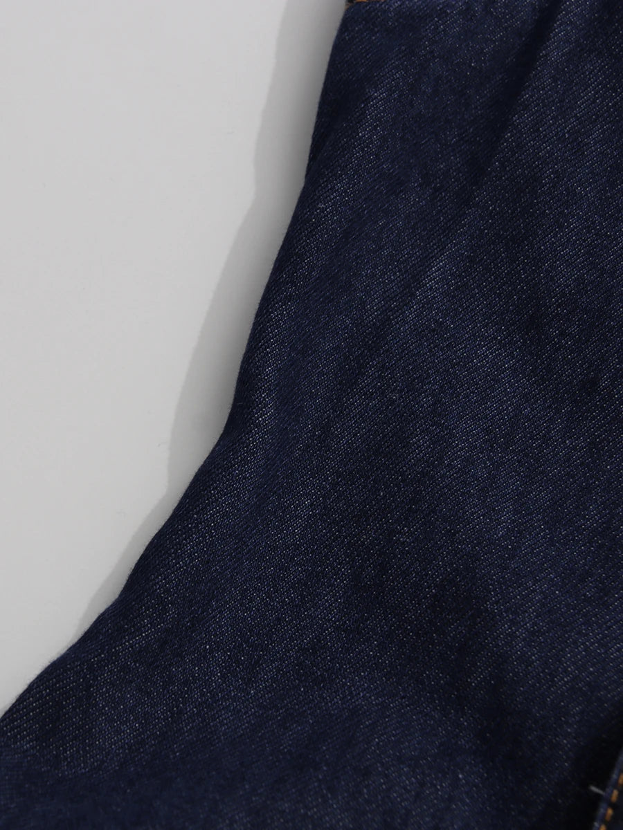 Belted Denim Mini Dress