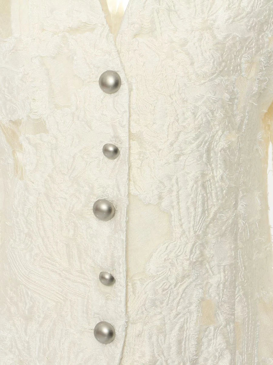 White Patchwork Jacket