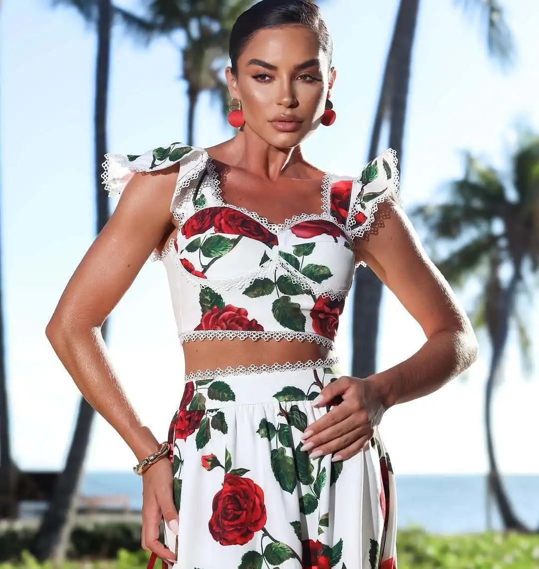 Two Piece Skirt Set