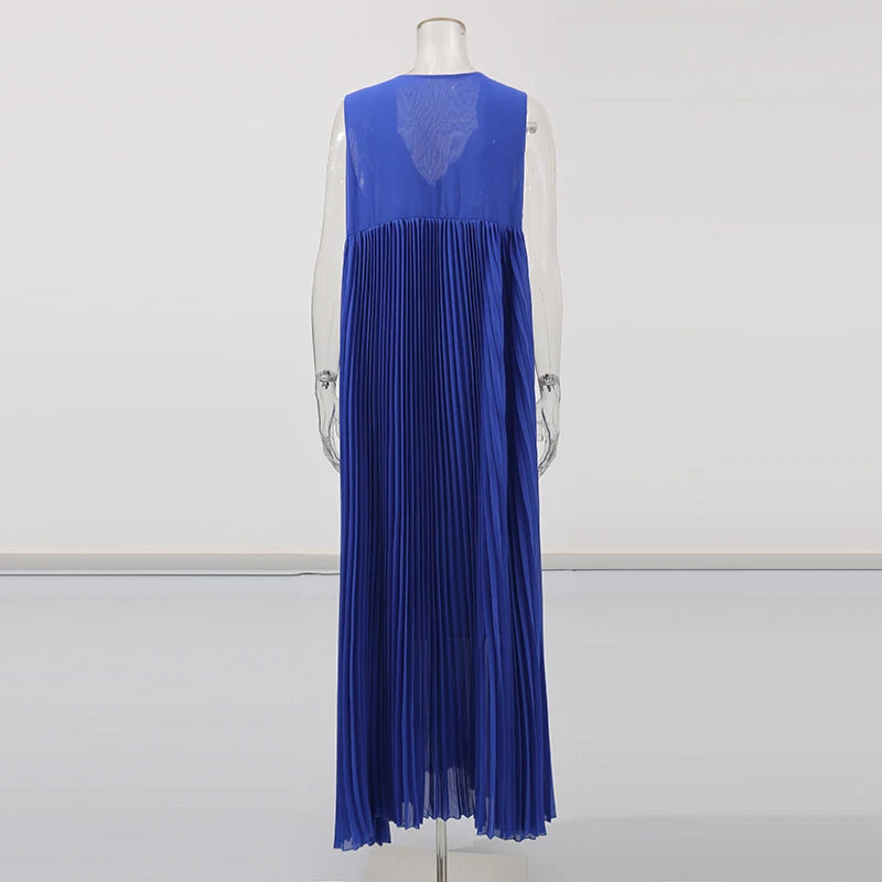 Pleated Maxi Dress