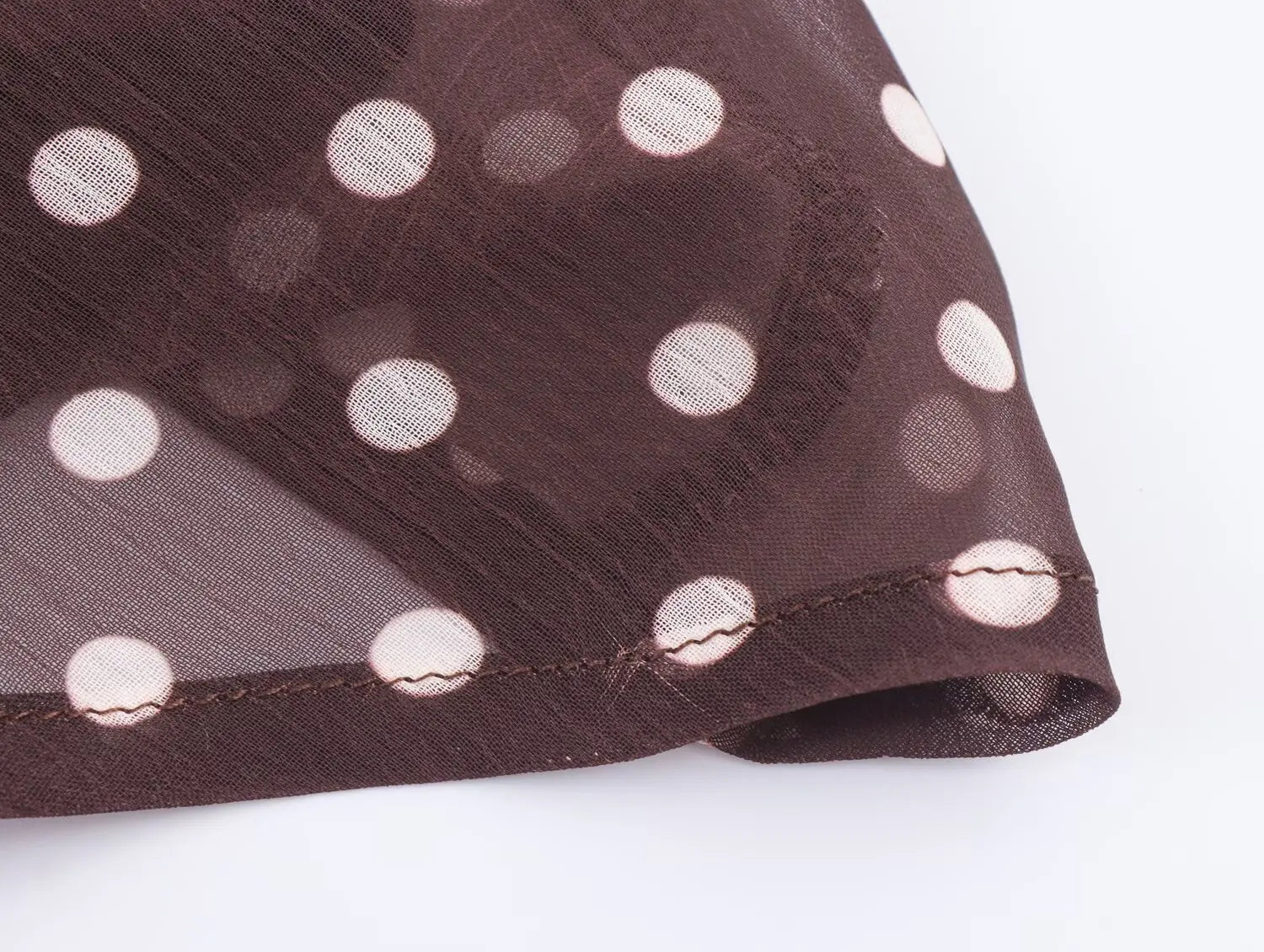 Polka Dot Brown Top