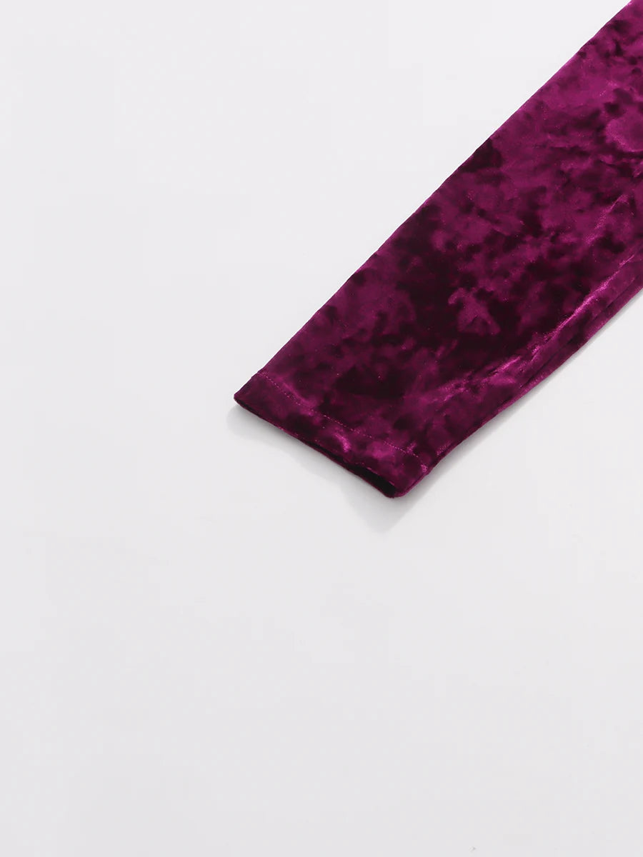 Purple Velvet Gown
