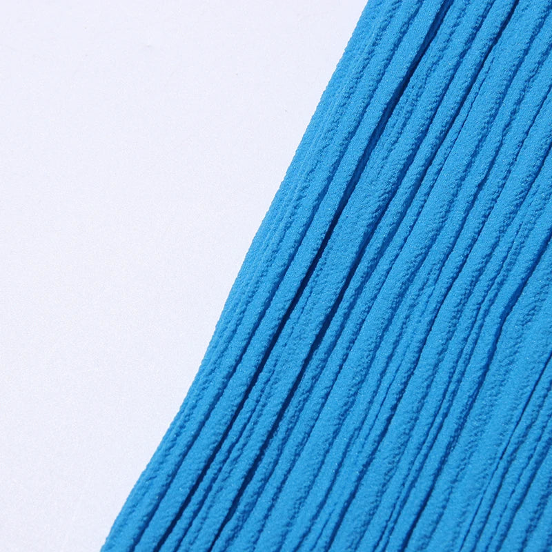 Plisse Cocktail Gown