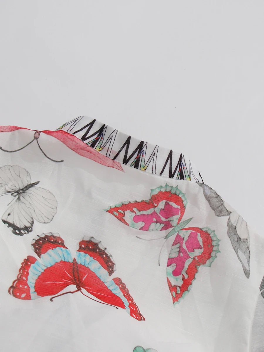 Butterfly Print Dress