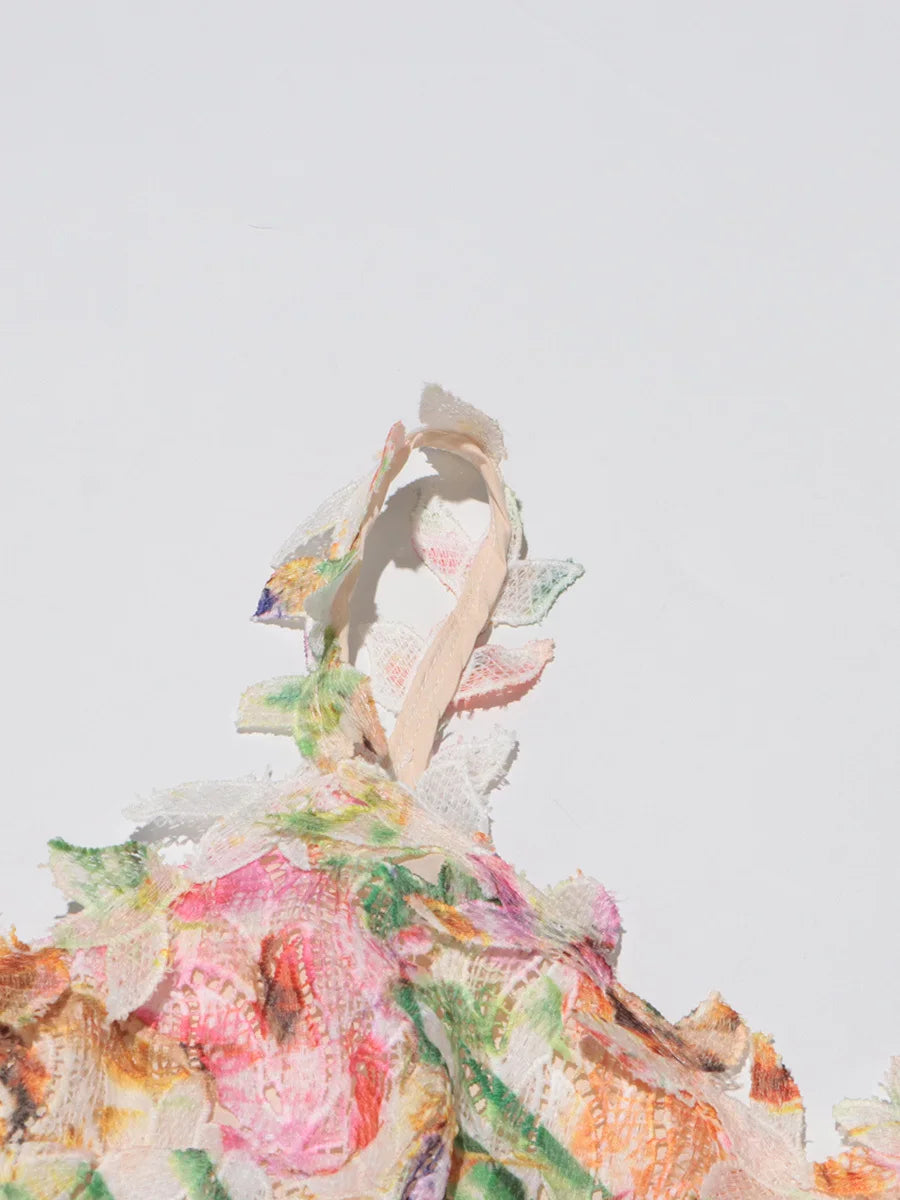 Floral Embroidery Lace Dress