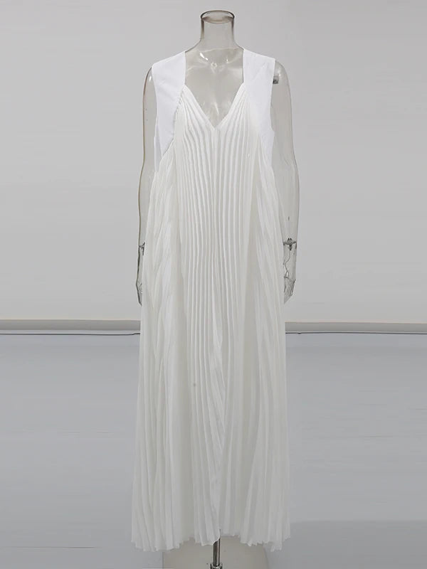 Pleated Maxi Dress