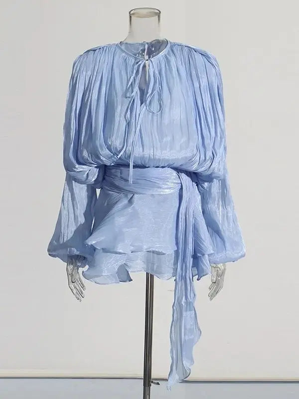 Blouson Mini Dress (More  Colors)