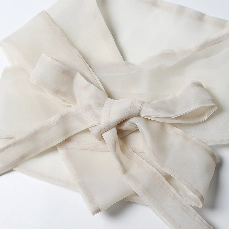 Chiffon Belted Blouse