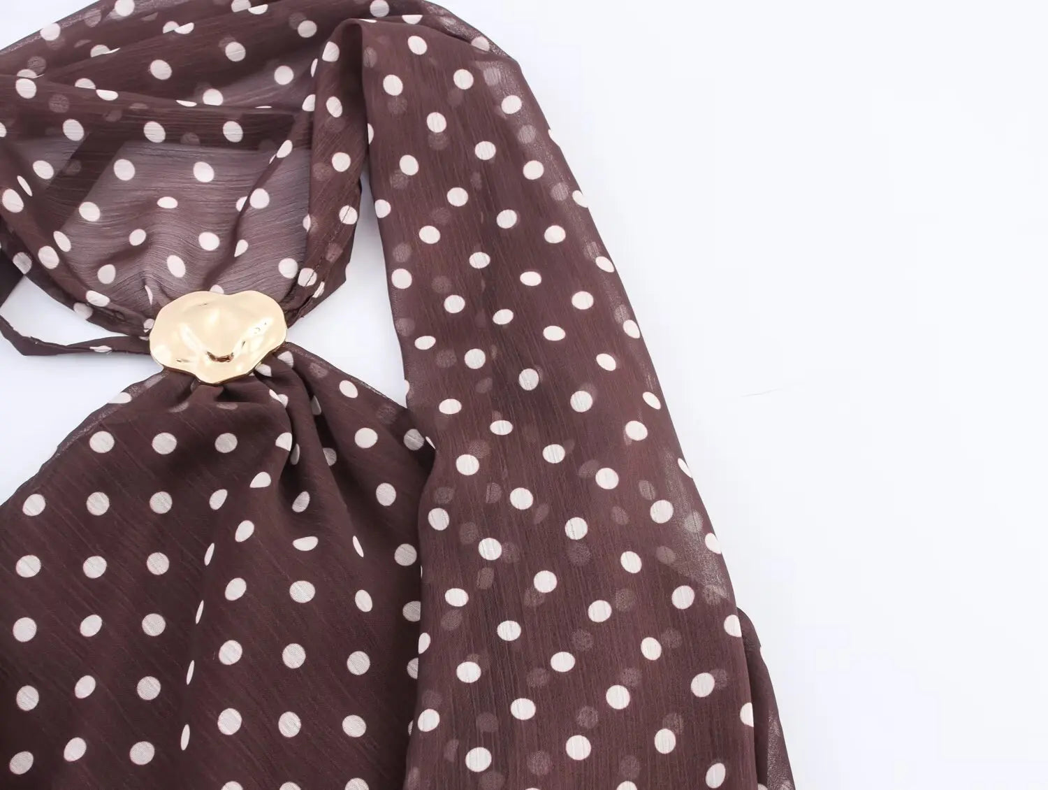 Polka Dot Brown Top