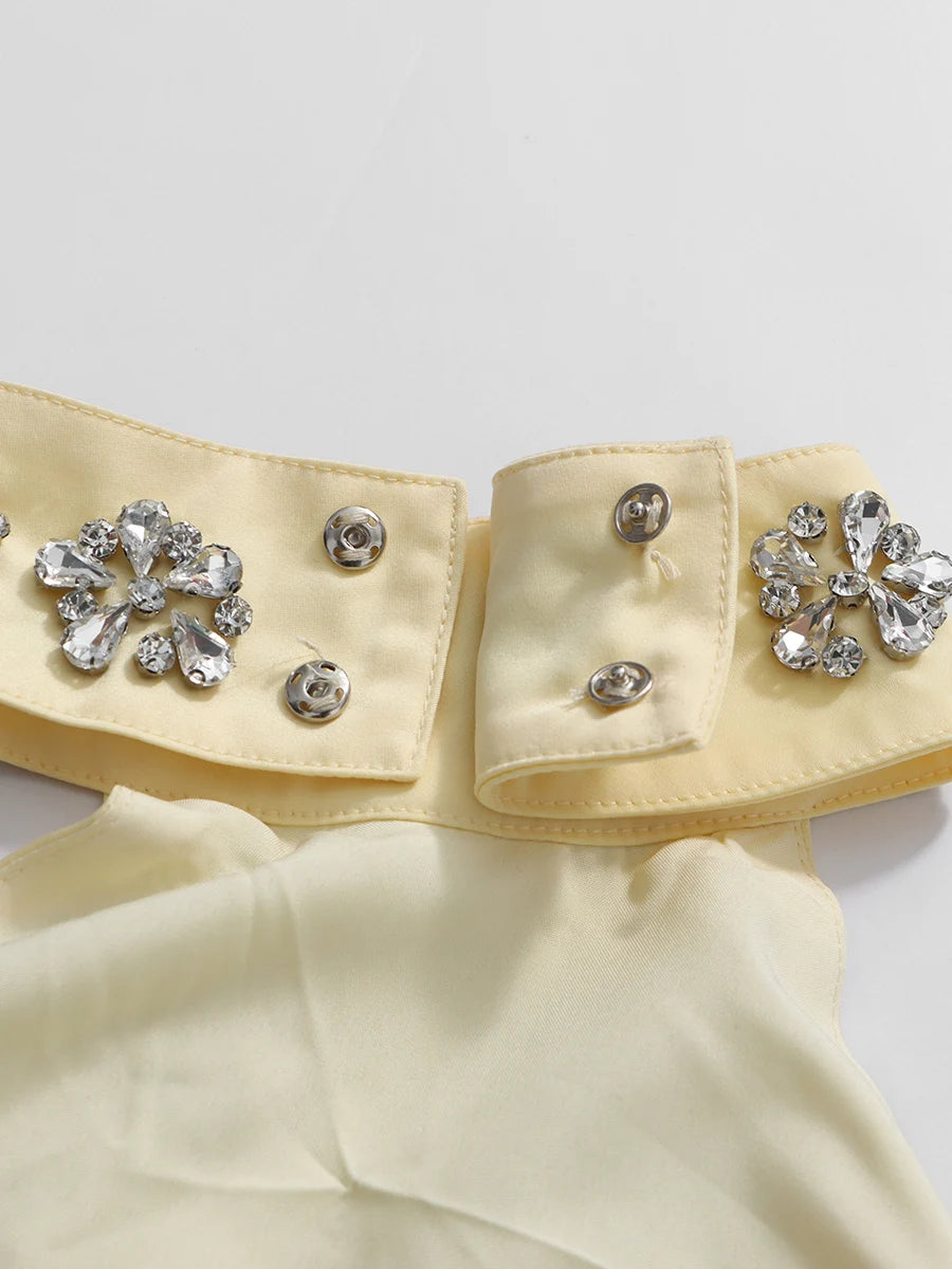 Butter Yellow Cocktail Gown